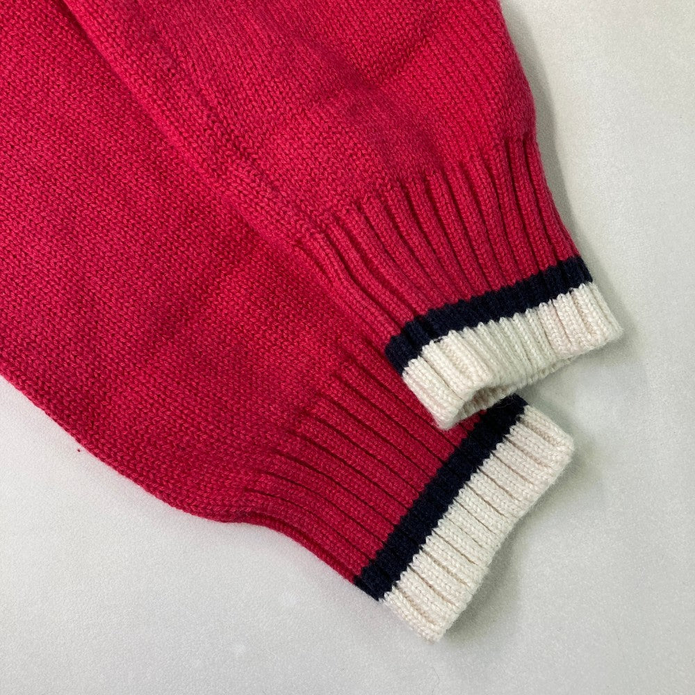 TOMMY HILFIGER GOLF 토미 힐피거 골프 니트 스웨터 체크 패턴 핑크 계열 S