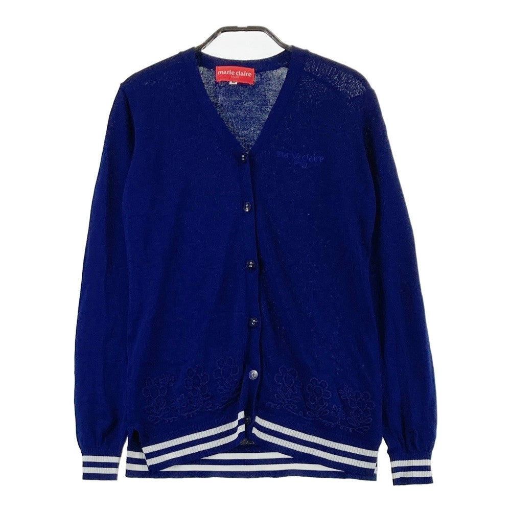 marie claire sport マリクレールスポール MO717702 ニット カーディガン  ネイビー系 M