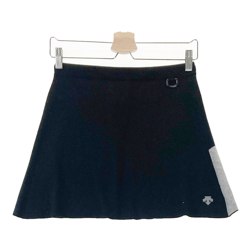 DESCENTE GOLF 데상트 골프  니트 스커트 울 혼방  블랙 계열 S