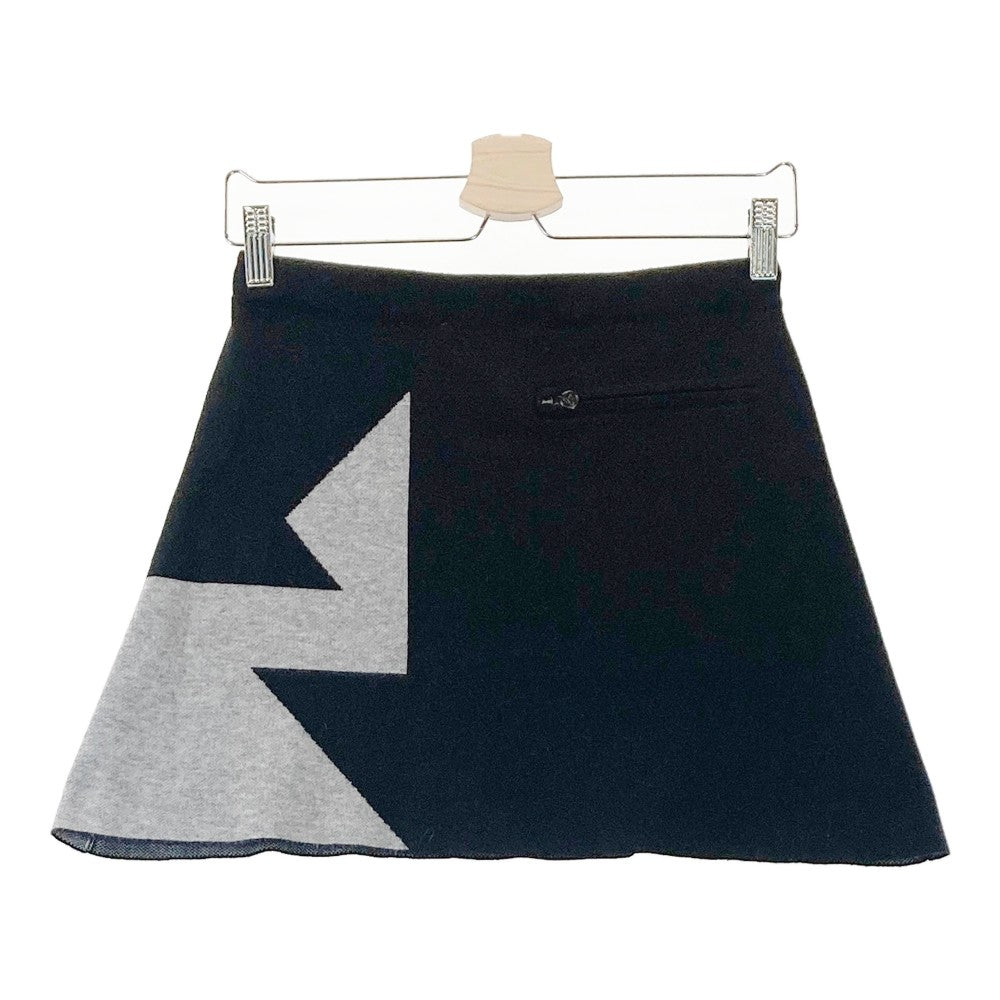 DESCENTE GOLF 데상트 골프  니트 스커트 울 혼방  블랙 계열 S