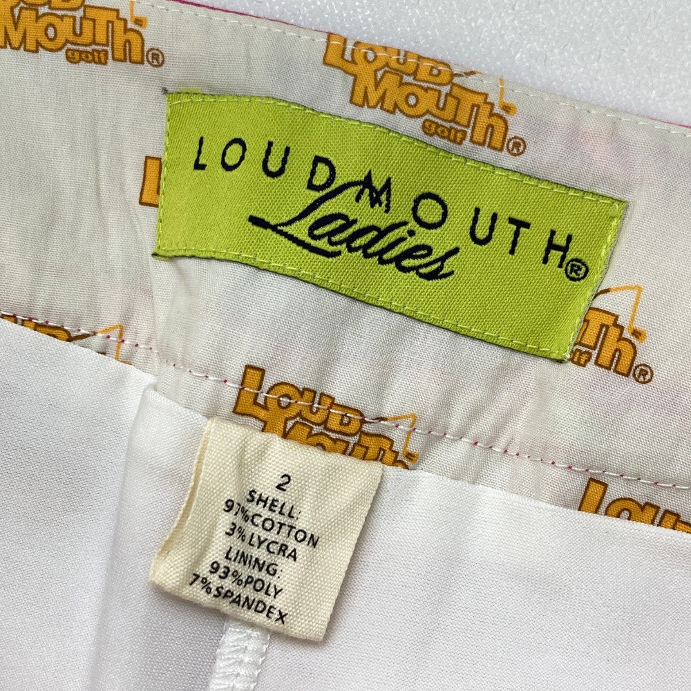LOUD MOUTH ラウドマウス  インナー付スカート 総柄 ピンク系 2
