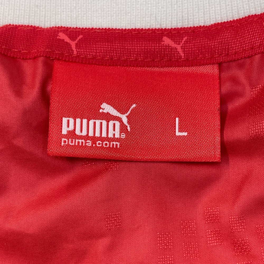 PUMA GOLF プーマゴルフ  2WAY裏メッシュブルゾン 総柄 レッド系 L