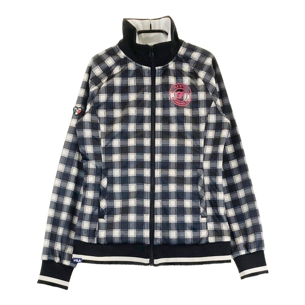 FILA GOLF フィラゴルフ  ジャケット チェック ブラック系 M