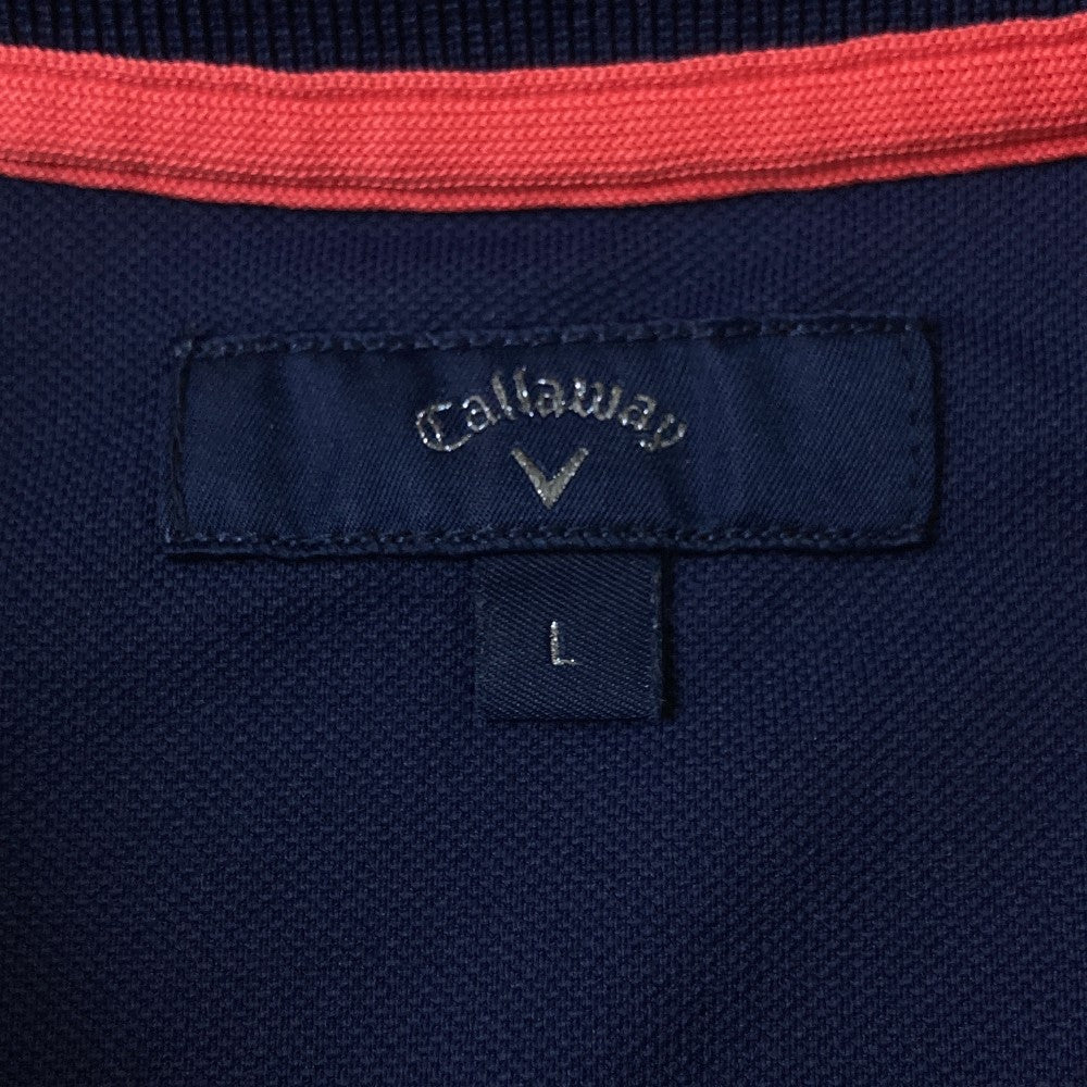 CALLAWAY キャロウェイ  半袖ポロシャツ  ネイビー系 L