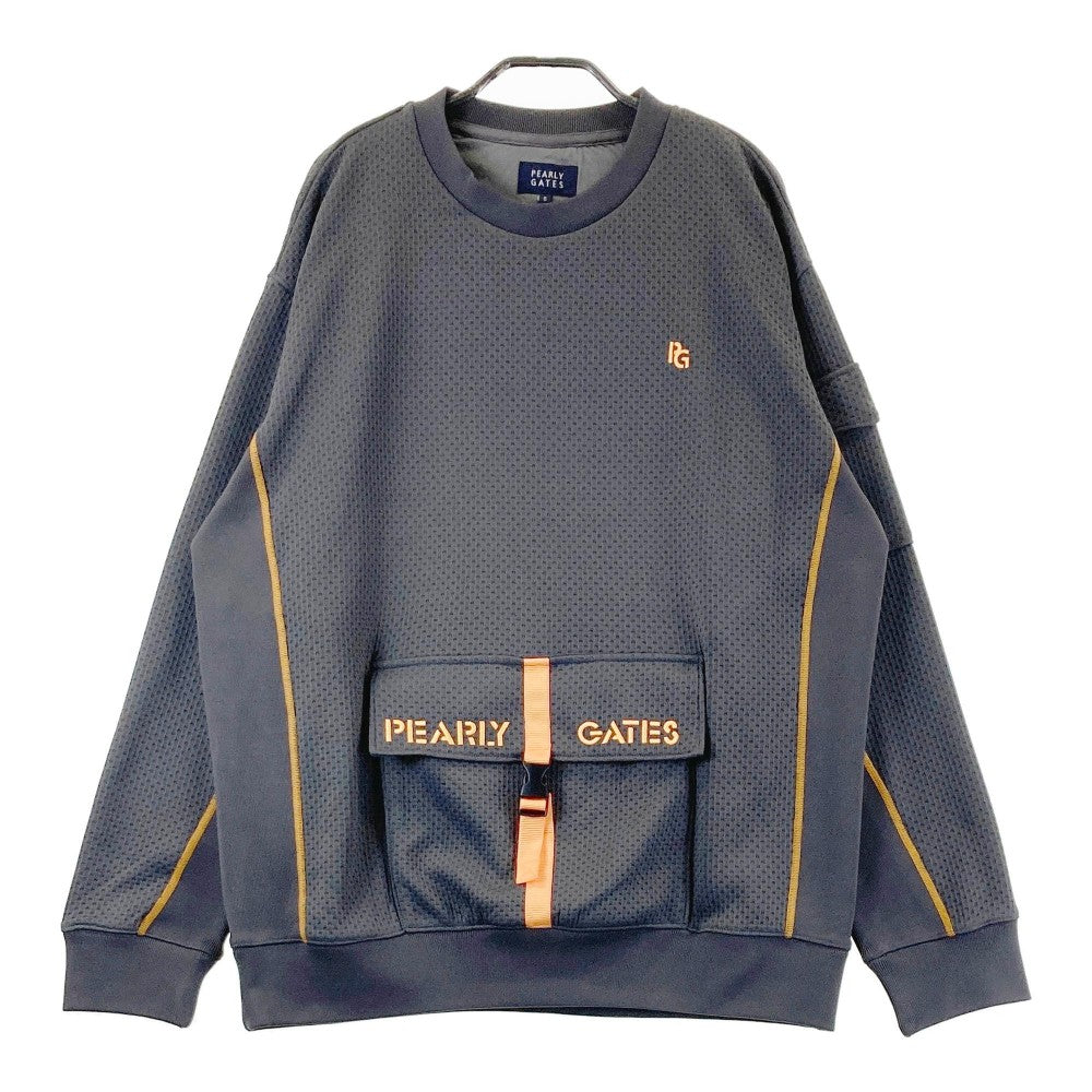 PEARLY GATES パーリーゲイツ ; 2024年モデル 裏起毛 スウェットトレーナー  グレー系 5
