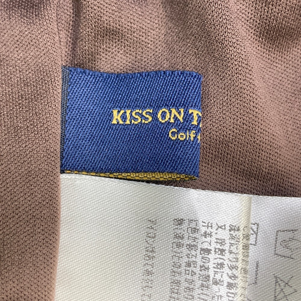 KISS ON THE GREEN 키스 온 더 그린 스트레치 팬츠 체크무늬 브라운 계열 3