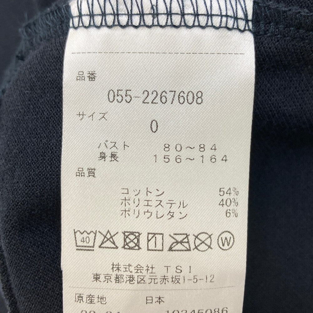 PEARLY GATES パーリーゲイツ 2022年モデル ハイネック 半袖Tシャツ ニコちゃん  ネイビー系 0