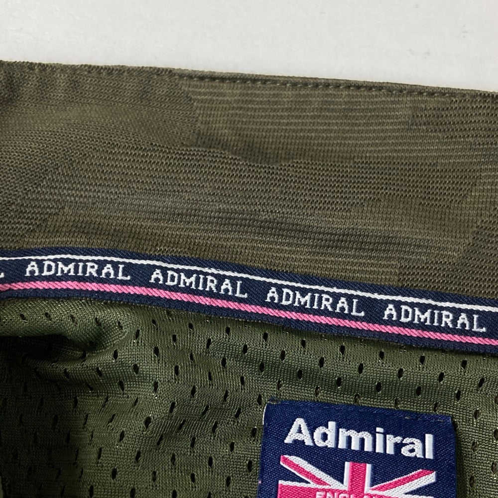 ADMIRAL 어드미럴 반팔 폴로 셔츠 프릴 카모플라주 패턴 카키 계열 L