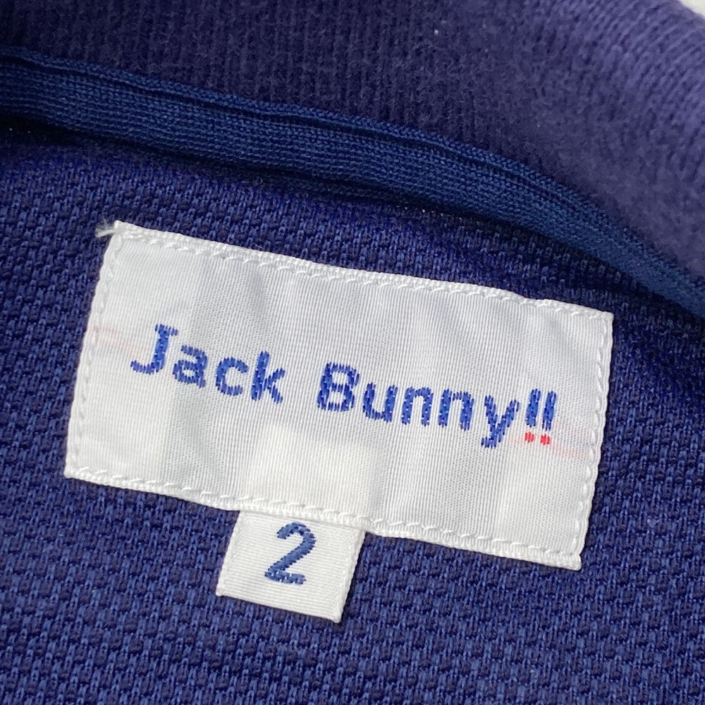 JACK BUNNY ジャックバニー  半袖ポロシャツ 刺繍  ネイビー系 2