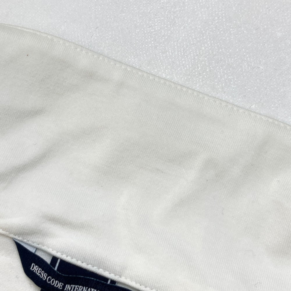 ZOY ゾーイ  ハーフジップ 半袖Tシャツ  ホワイト系 40