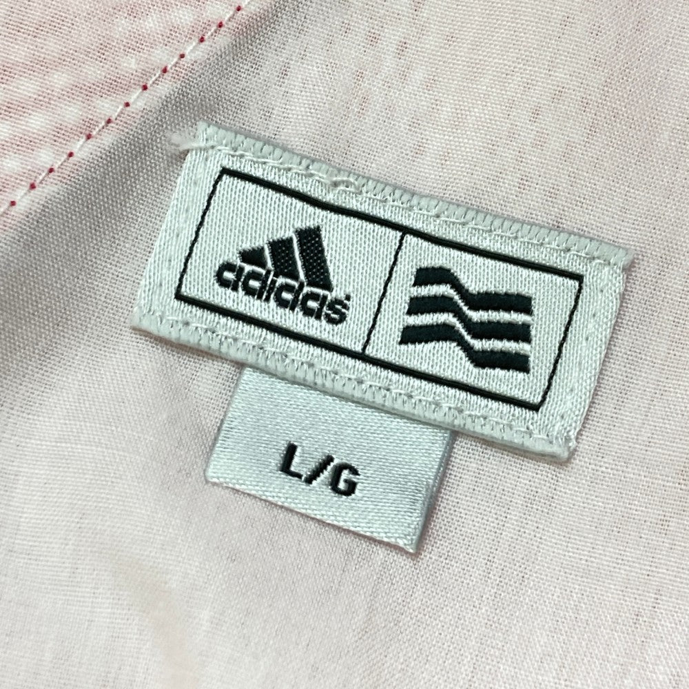 ADIDAS GOLF アディダスゴルフ  シアサッカースカート ギンガムチェック柄 ピンク系 L