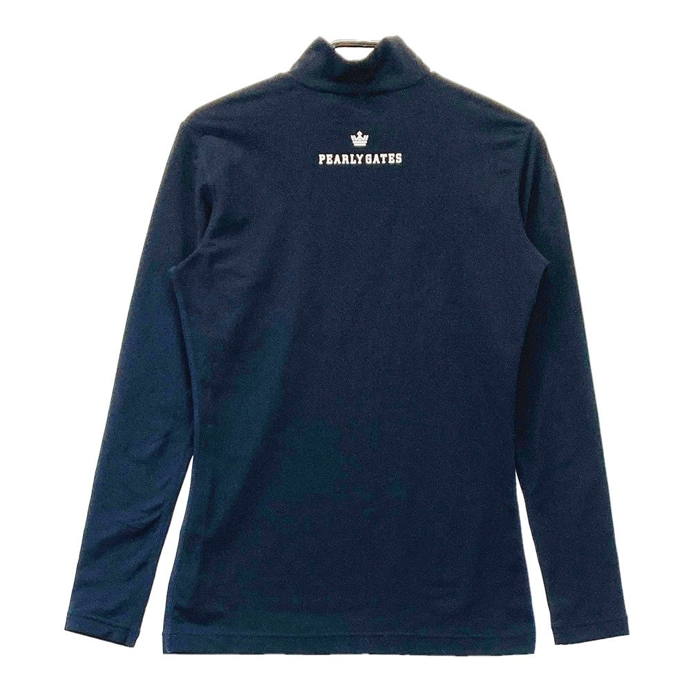 PEARLY GATES パーリーゲイツ  ハイネック 長袖Tシャツ  ネイビー系 0