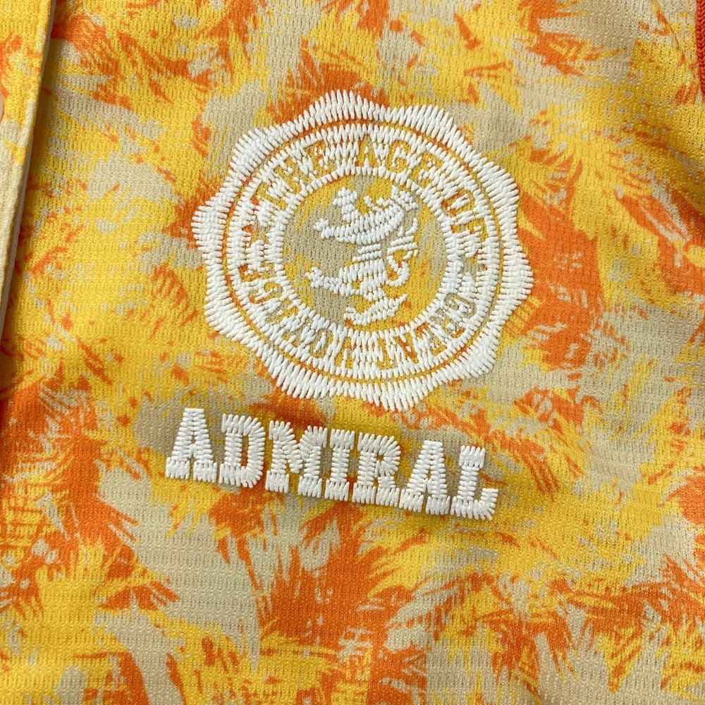 ADMIRAL 애드미럴 민소매 폴로 셔츠 총무늬 오렌지 계열 M