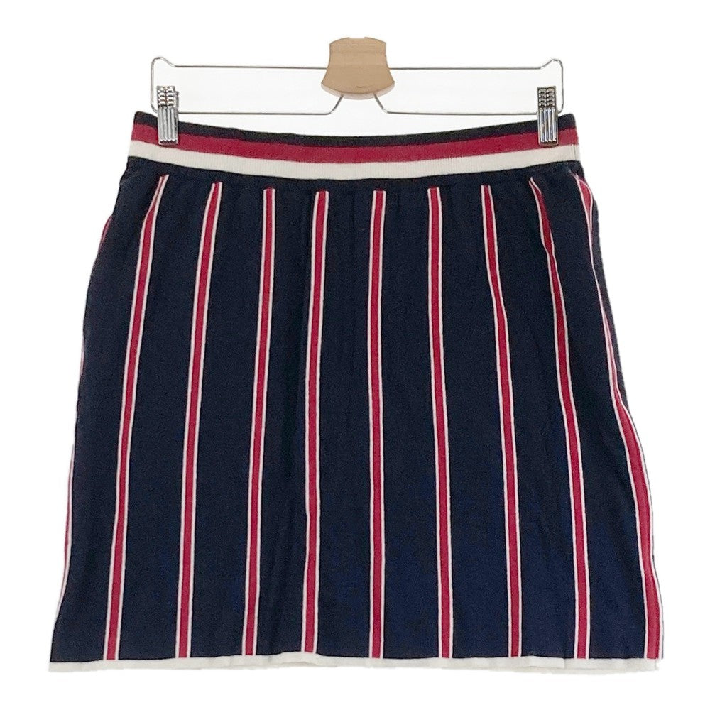 TOMMY HILFIGER GOLF 토미 힐피거 골프 니트 스커트 스트라이프 패턴 네이비 계열 LL