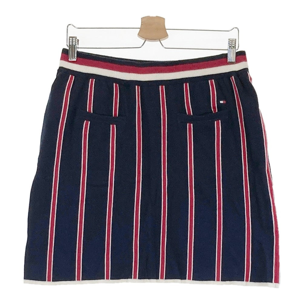TOMMY HILFIGER GOLF 토미 힐피거 골프 니트 스커트 스트라이프 패턴 네이비 계열 LL