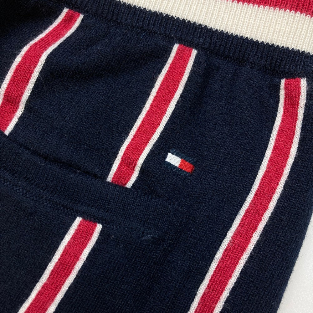 TOMMY HILFIGER GOLF 토미 힐피거 골프 니트 스커트 스트라이프 패턴 네이비 계열 LL