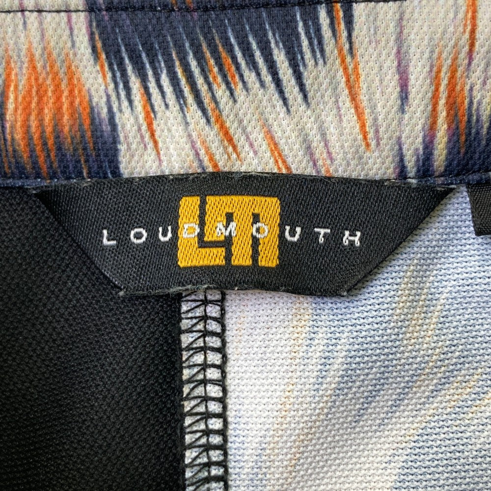 LOUD MOUTH 라우드마우스 반팔 원피스 레오파드 무늬 블랙 계열 M