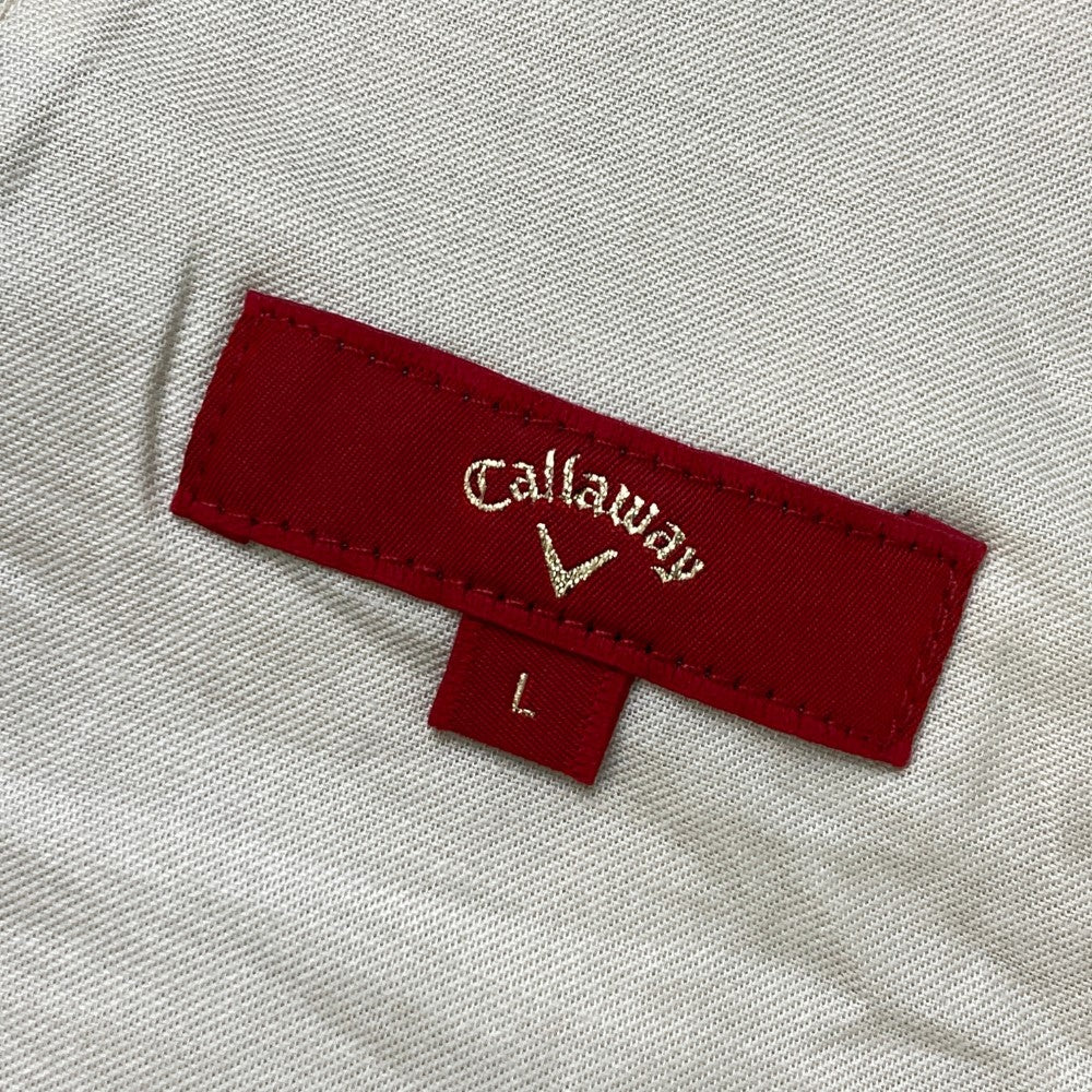 CALLAWAY キャロウェイ レッドレーベル ストレッチスカート 総柄 ホワイト系 L