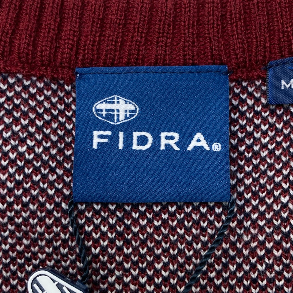 FIDRA フィドラ  ニットセーター 総柄 ネイビー系 M