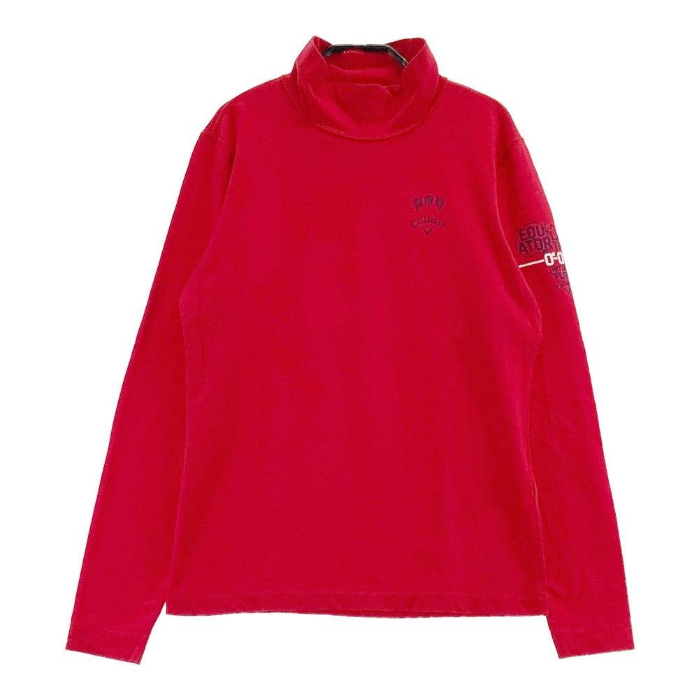 CALLAWAY キャロウェイ  ハイネック 長袖Tシャツ  レッド系 L