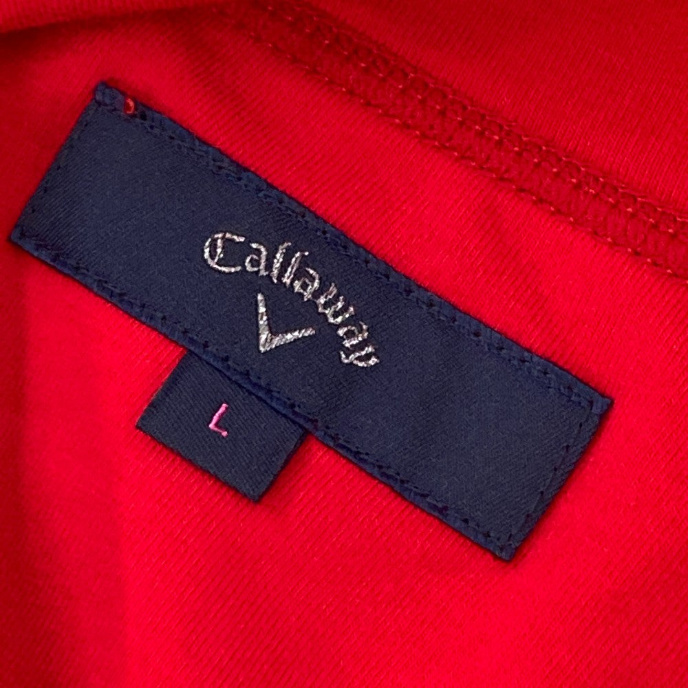 CALLAWAY キャロウェイ  ハイネック 長袖Tシャツ  レッド系 L