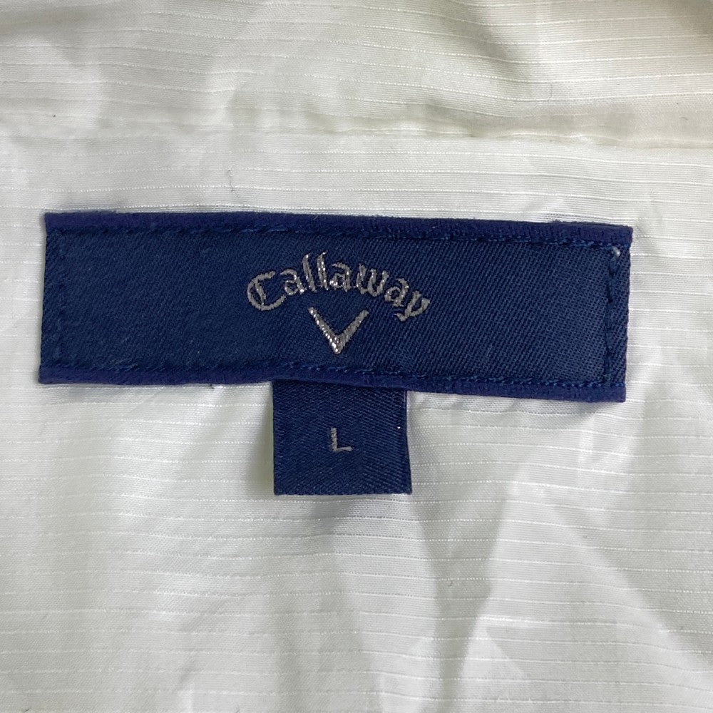 CALLAWAY キャロウェイ  2WAY ジップジャケット 総柄 ホワイト系 L