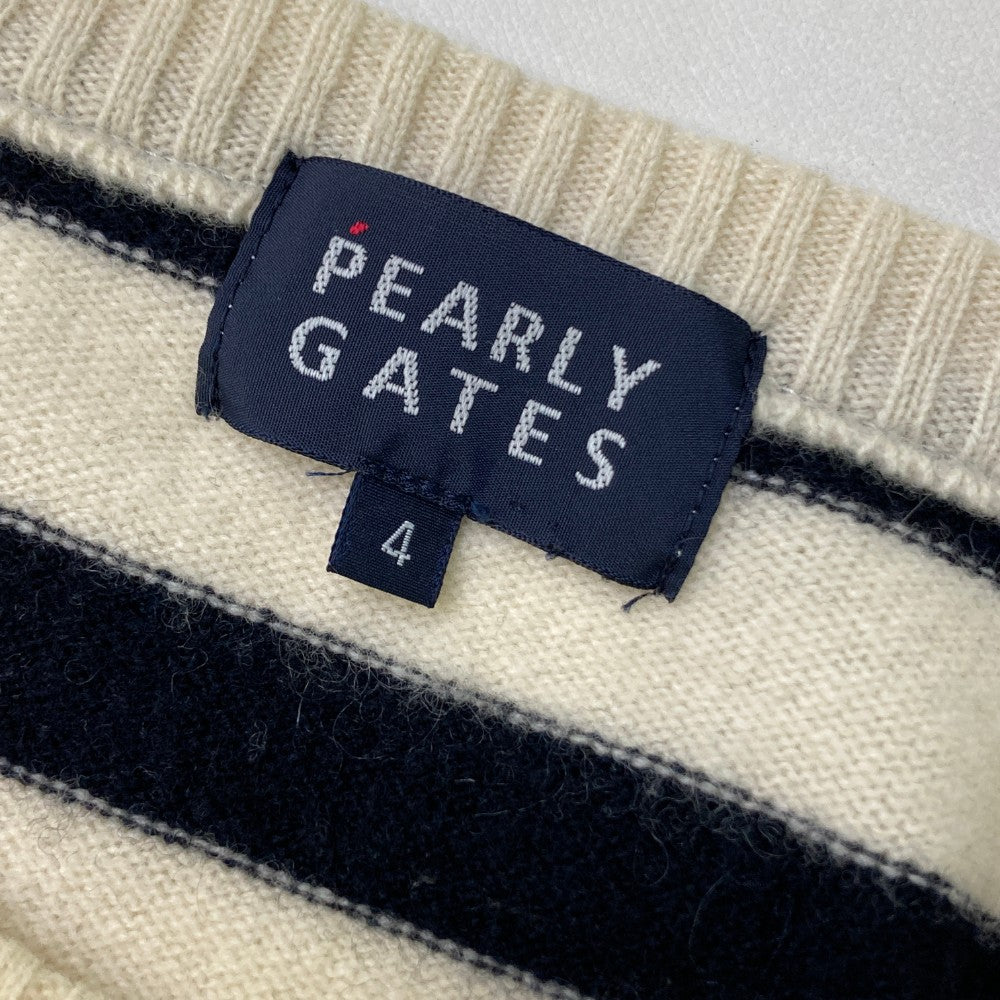 PEARLY GATES 파리게이츠 니트 스웨터 화이트계열 4