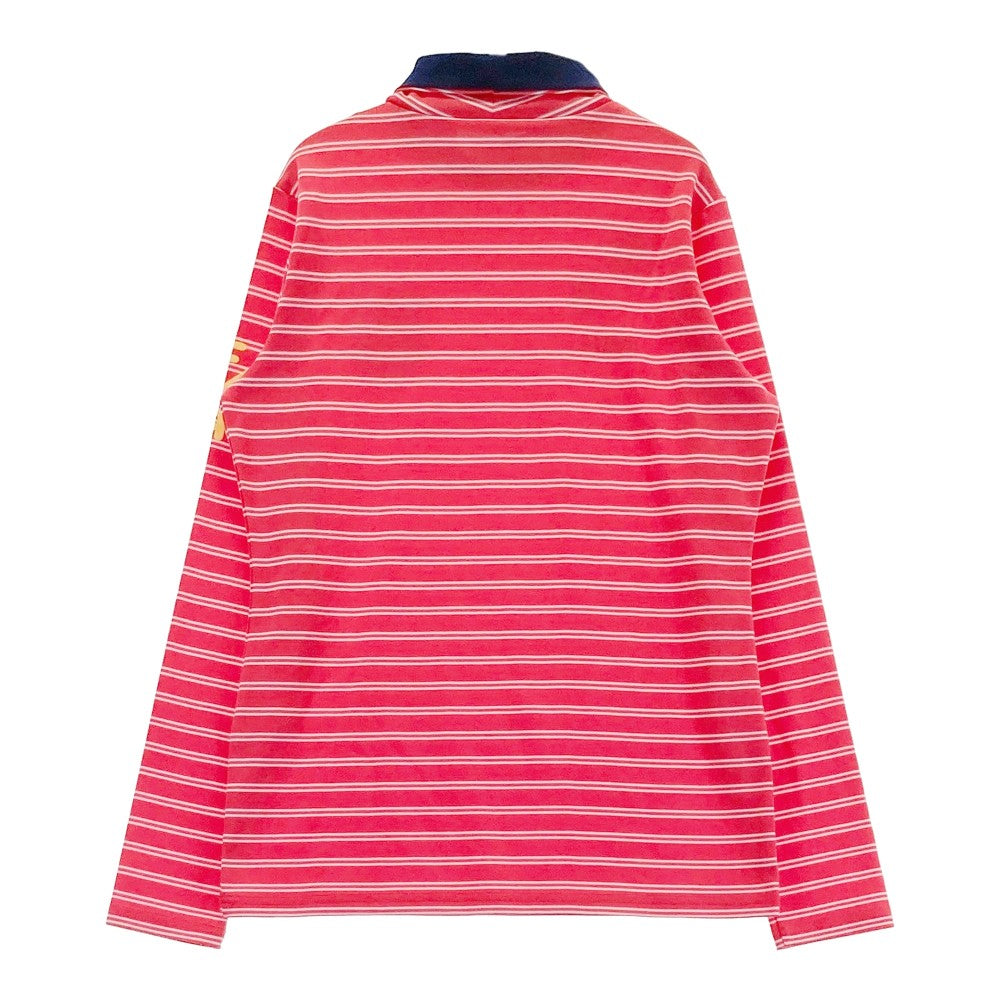 FILA GOLF フィラゴルフ  長袖ハイネックTシャツ ボーダー ピンク系 L