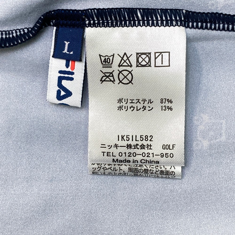 FILA GOLF フィラゴルフ  長袖ハイネックTシャツ  ネイビー系 L