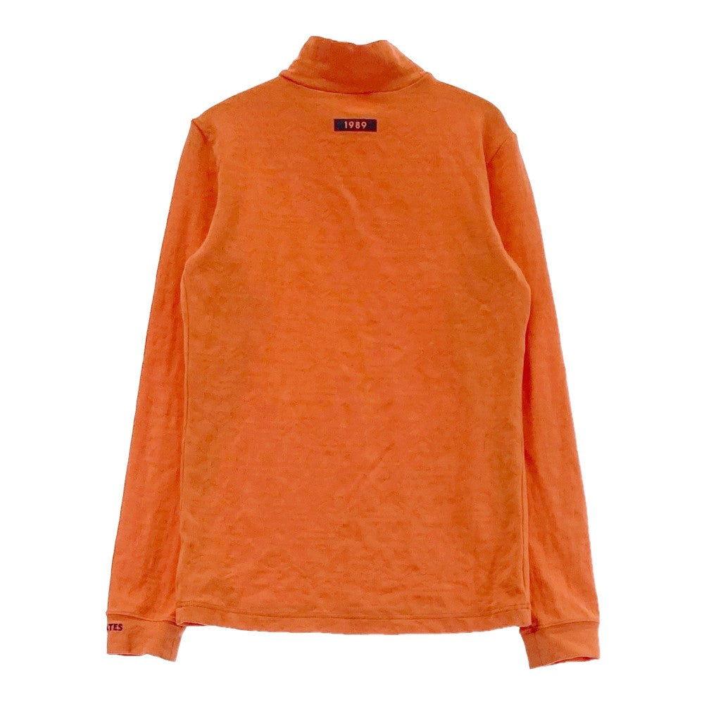 PEARLY GATES パーリーゲイツ 2023年 ハイネック長袖Tシャツ 総柄 オレンジ系 0