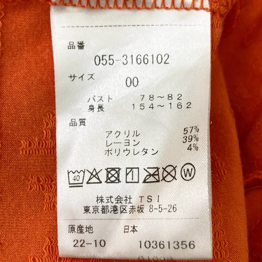 PEARLY GATES パーリーゲイツ 2023年 ハイネック長袖Tシャツ 総柄 オレンジ系 0
