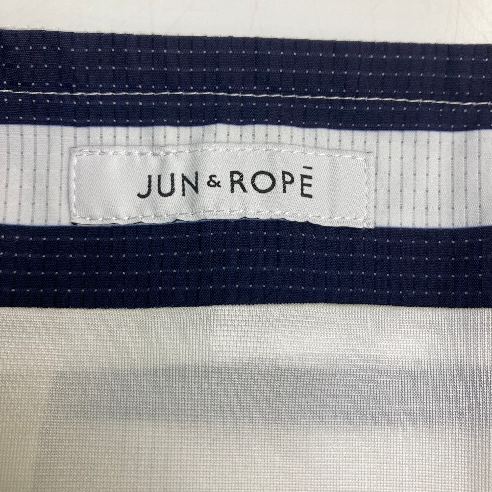 JUN&ROPE 준앤로프 스커트 보더 패턴 화이트 계열 L