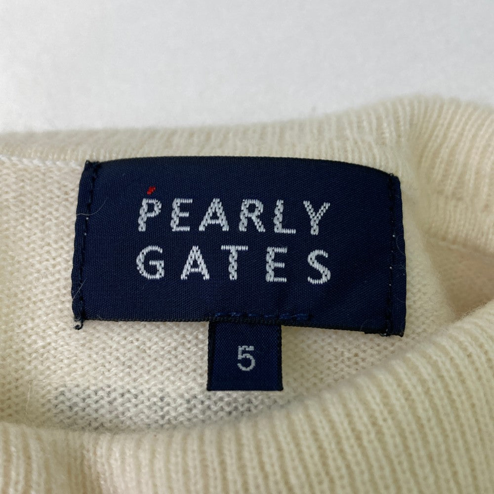PEARLY GATES 파리게이츠 2024년형 캐시미어 터틀넥 니트 스웨터 화이트계열 5