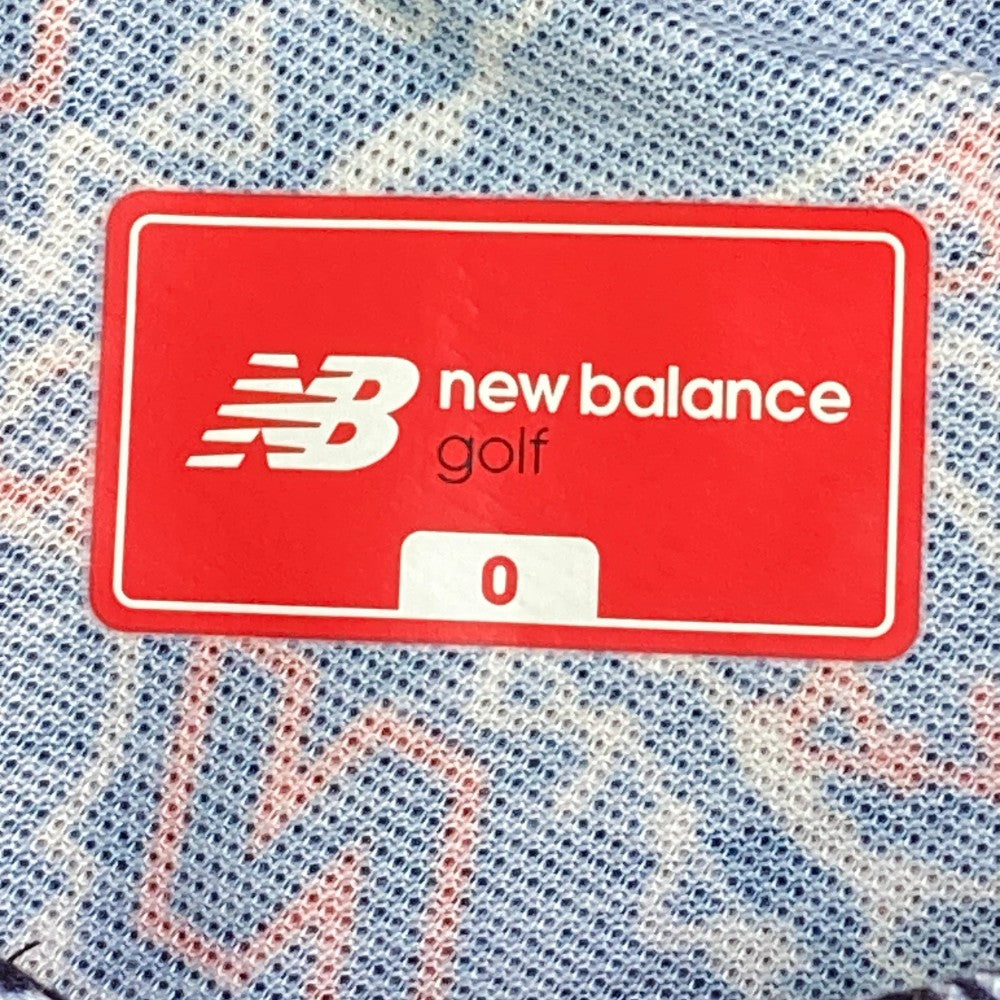 NEW BALANCE GOLF ニューバランス  半袖ポロシャツ 総柄 ネイビー系 0