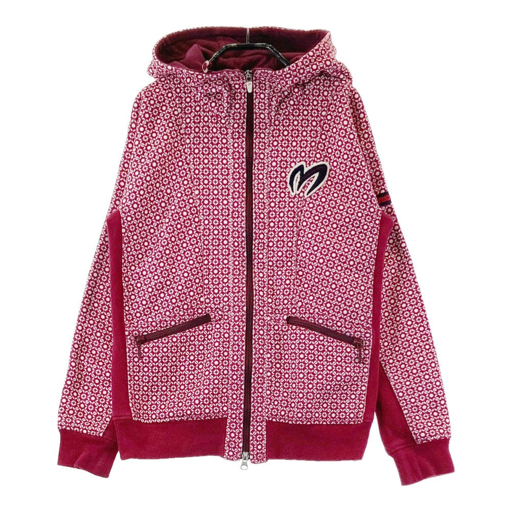 MASTER BUNNY EDITION マスターバニーエディション  フード付き ジップジャケット 総柄 レッド系 1