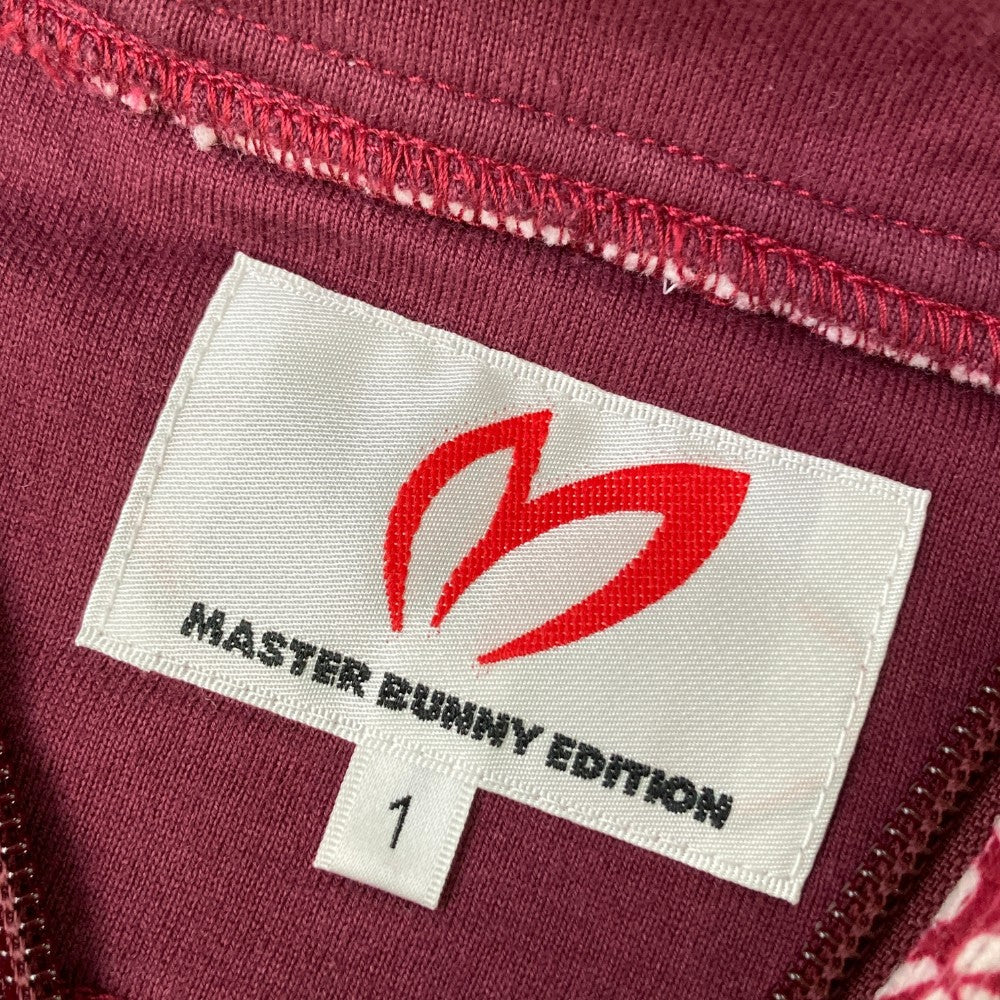 MASTER BUNNY EDITION マスターバニーエディション  フード付き ジップジャケット 総柄 レッド系 1