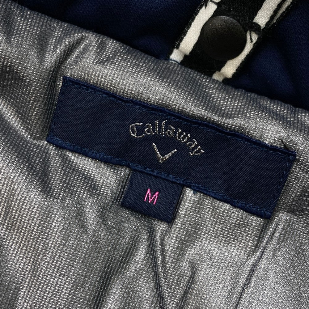 CALLAWAY 캘러웨이  충전재 노슬리브 집업 원피스  네이비 계열 M