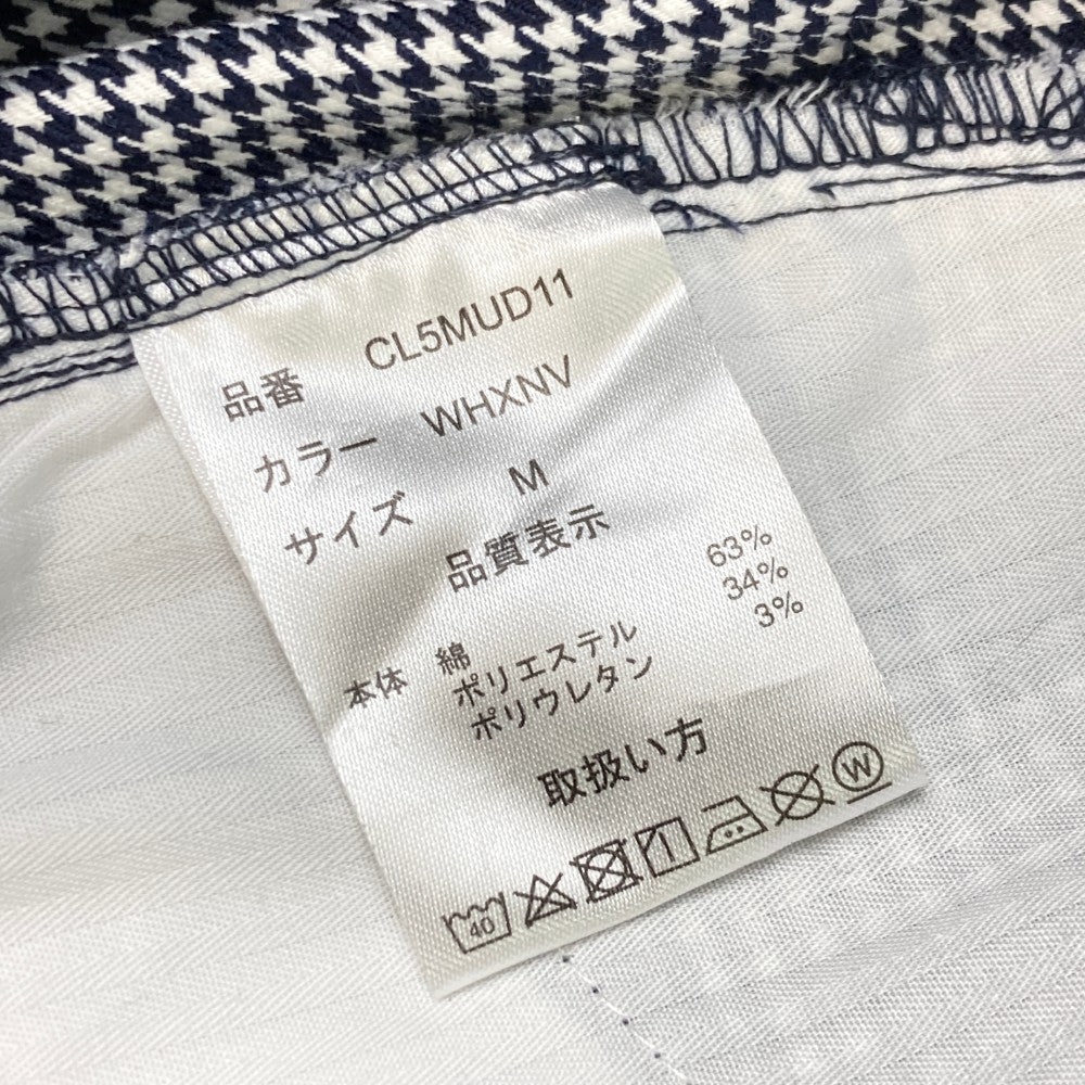 CLUNK クランク  パンツ 千鳥 ネイビー系 M