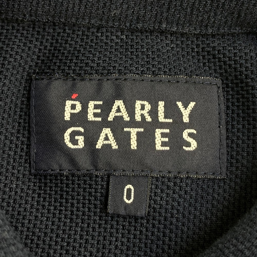 PEARLY GATES パーリーゲイツ  長袖ポロシャツ ボタンダウン  ネイビー系 0