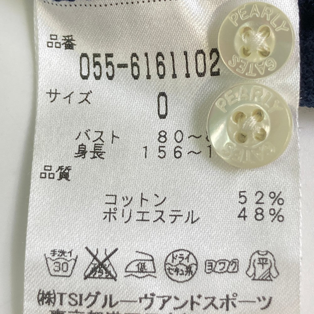 PEARLY GATES パーリーゲイツ  長袖ポロシャツ ボタンダウン  ネイビー系 0
