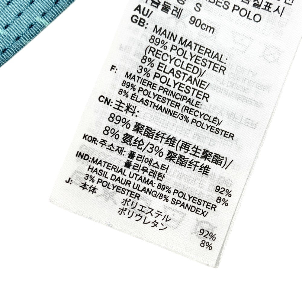 ADIDAS GOLF アディダスゴルフ GM0251 メッシュ 半袖ポロシャツ ドットエア 総柄 グリーン系 S