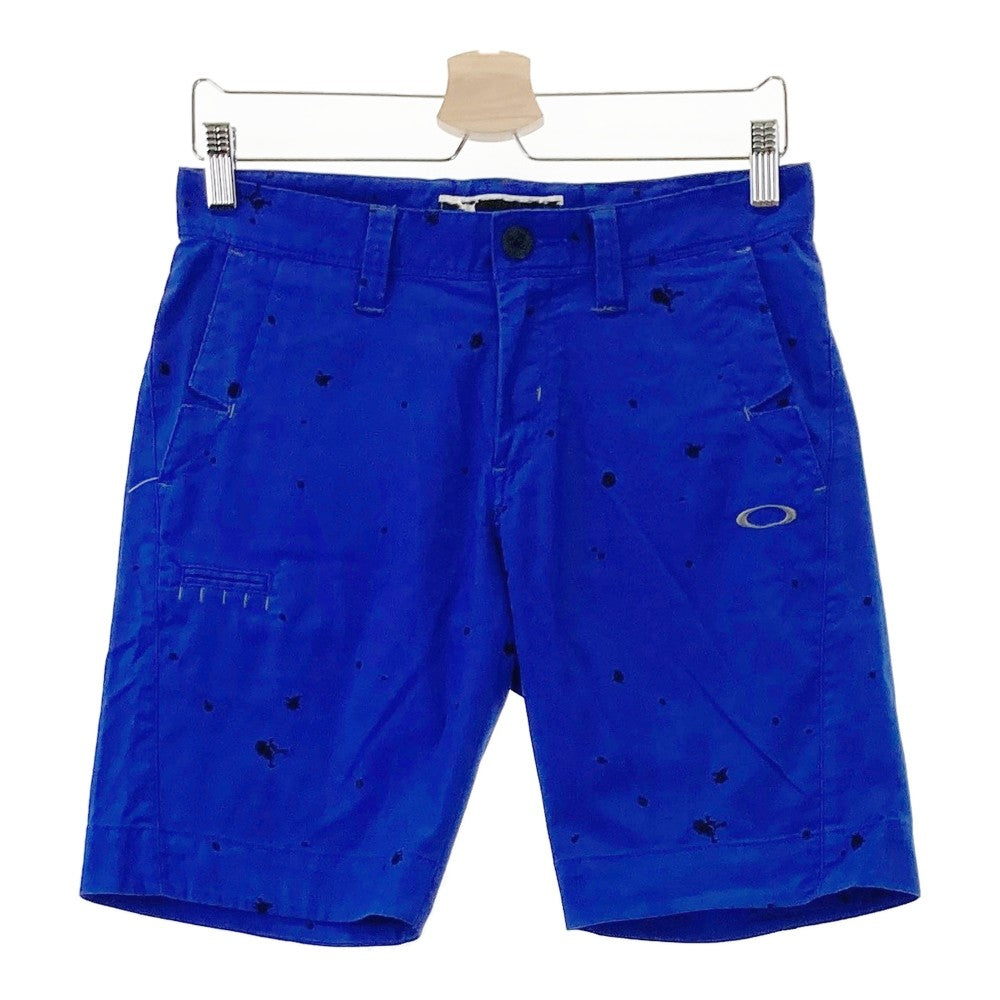 OAKLEY オークリー  ハーフパンツ スカル 刺繍総柄 ブルー系 30