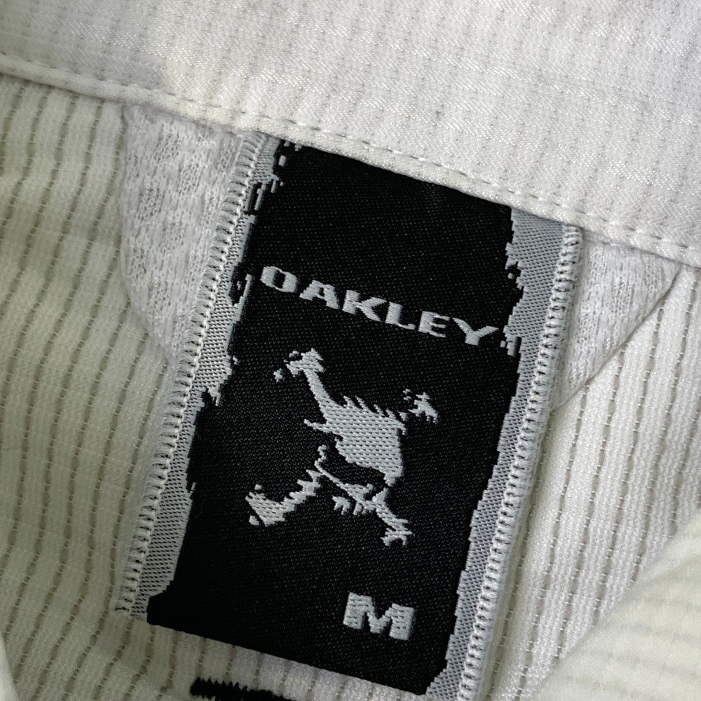 OAKLEY オークリー  長袖シャツ ボタンダウン スカル  ホワイト系 M