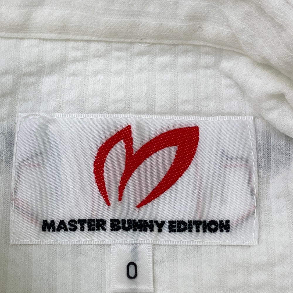 MASTER BUNNY EDITION マスターバニーエディション  半袖ポロシャツ シアサッカー  ホワイト系 0