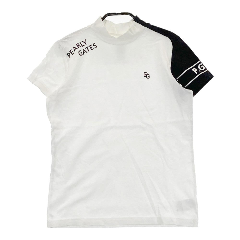 PEARLY GATES パーリーゲイツ 2023年 半袖ハイネックTシャツ  ホワイト系 0