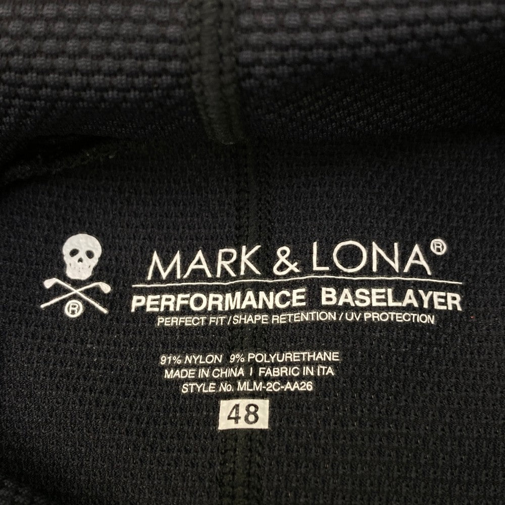 MARK&LONA マークアンドロナ  長袖タートルネックTシャツ  ブラック系 48