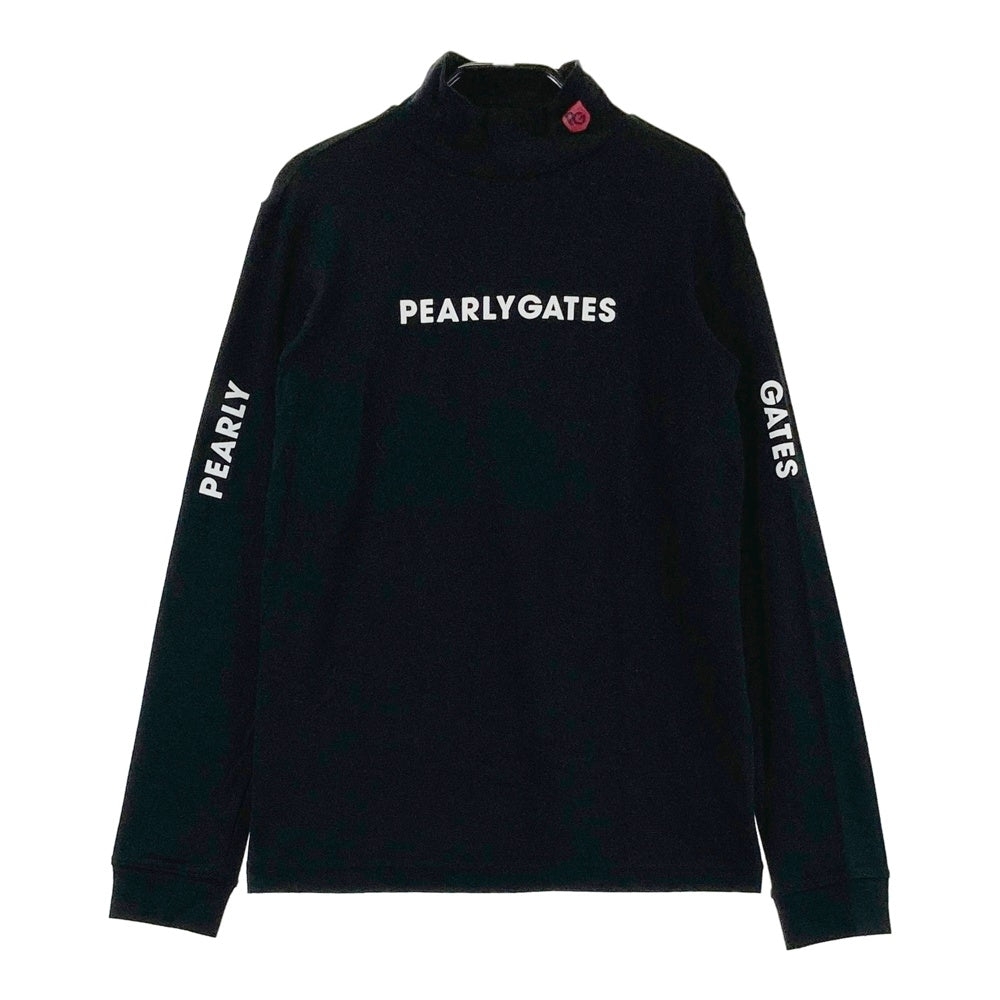 PEARLY GATES パーリーゲイツ  ハイネック 長袖Tシャツ  ブラック系 0