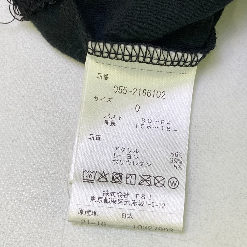 PEARLY GATES パーリーゲイツ  ハイネック 長袖Tシャツ  ブラック系 0